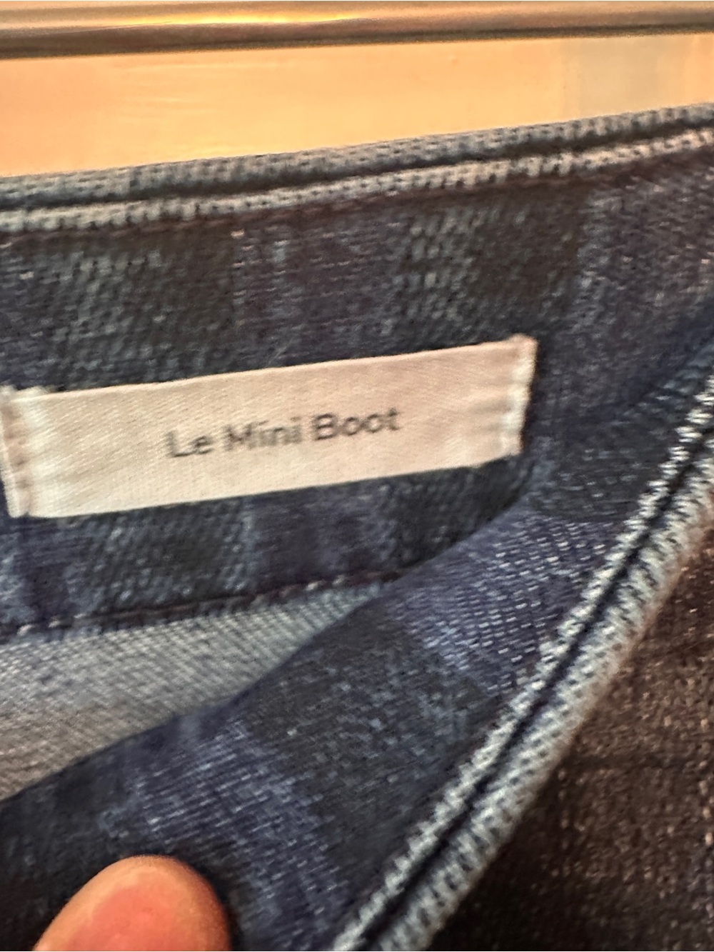 Frame Denim Dark Blue Striped Flare Jeans, 29 - Picture 5 of 6